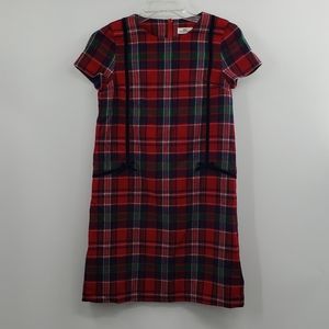 VINEYARD VINES Women's wool Red Plaid Dress